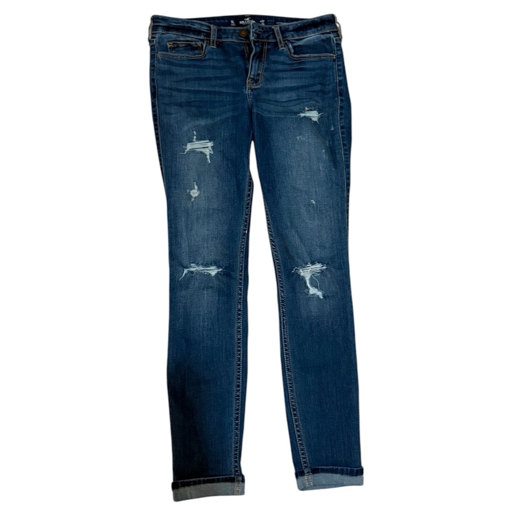 Hollister women’s size 5 long low rise crop super skinny w27 L28